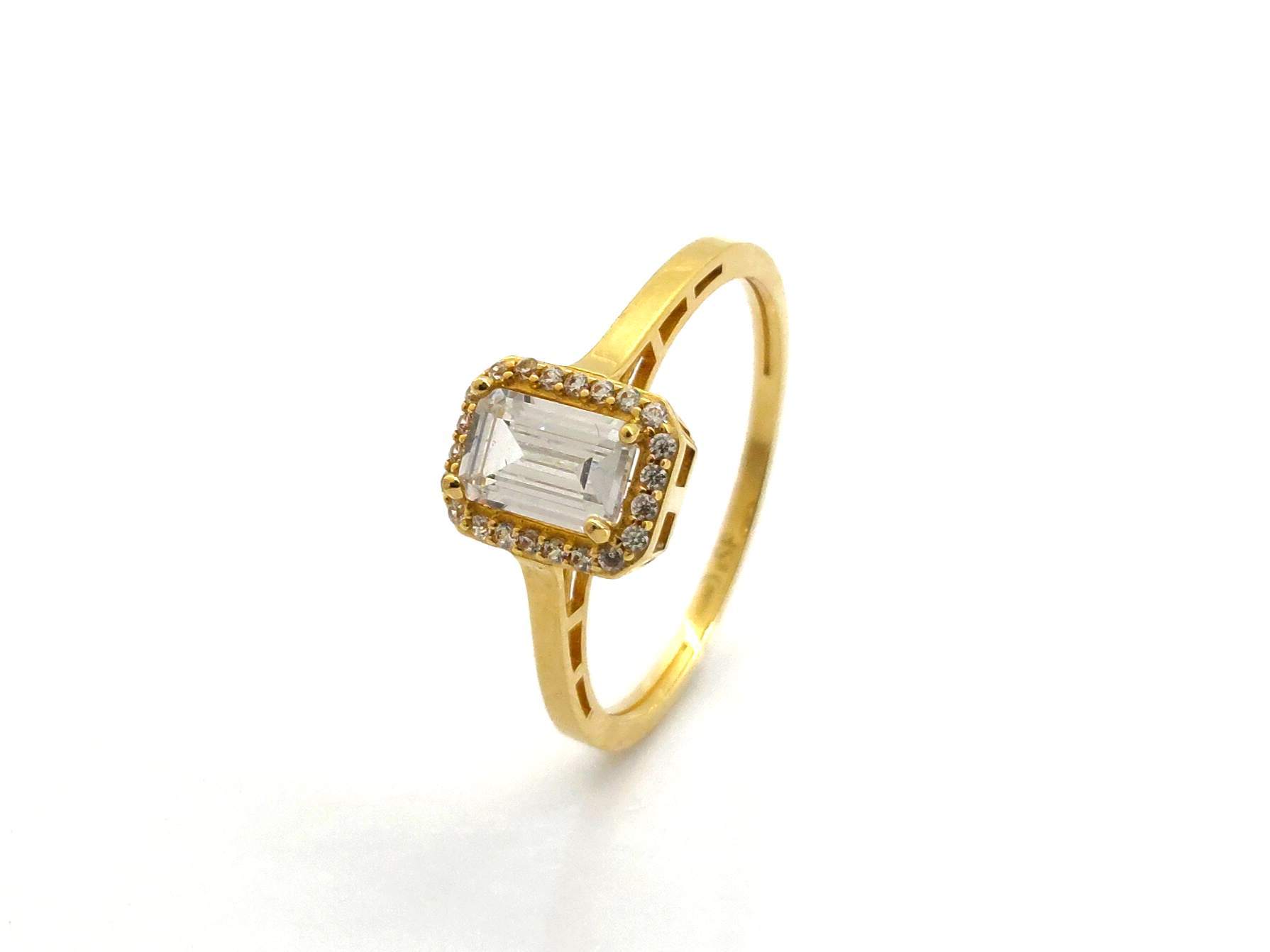 Sortija Oro 18k Con Circonita