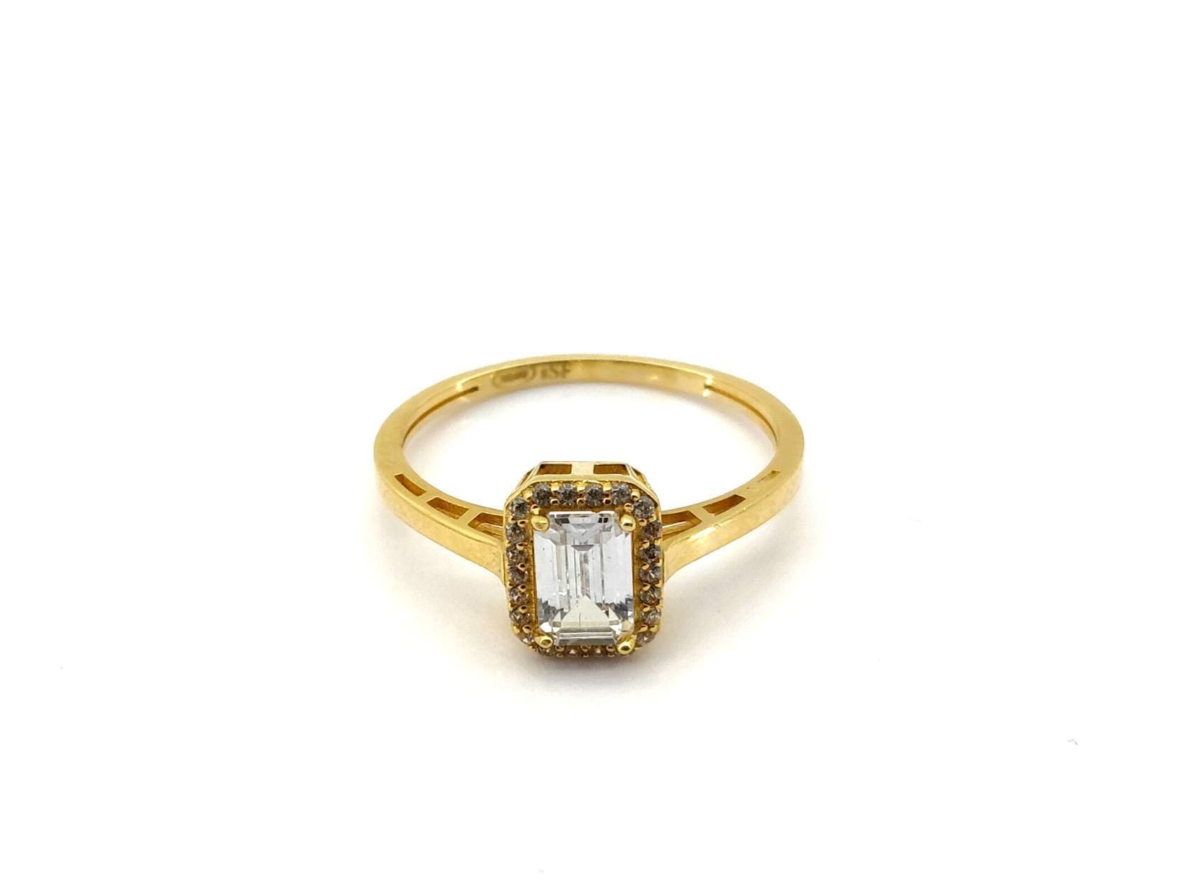 Sortija Oro 18k Con Circonita - Imagen 2