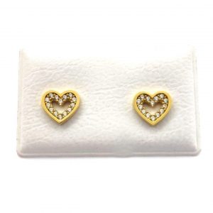 Pendientes Oro 18k Con Circonita