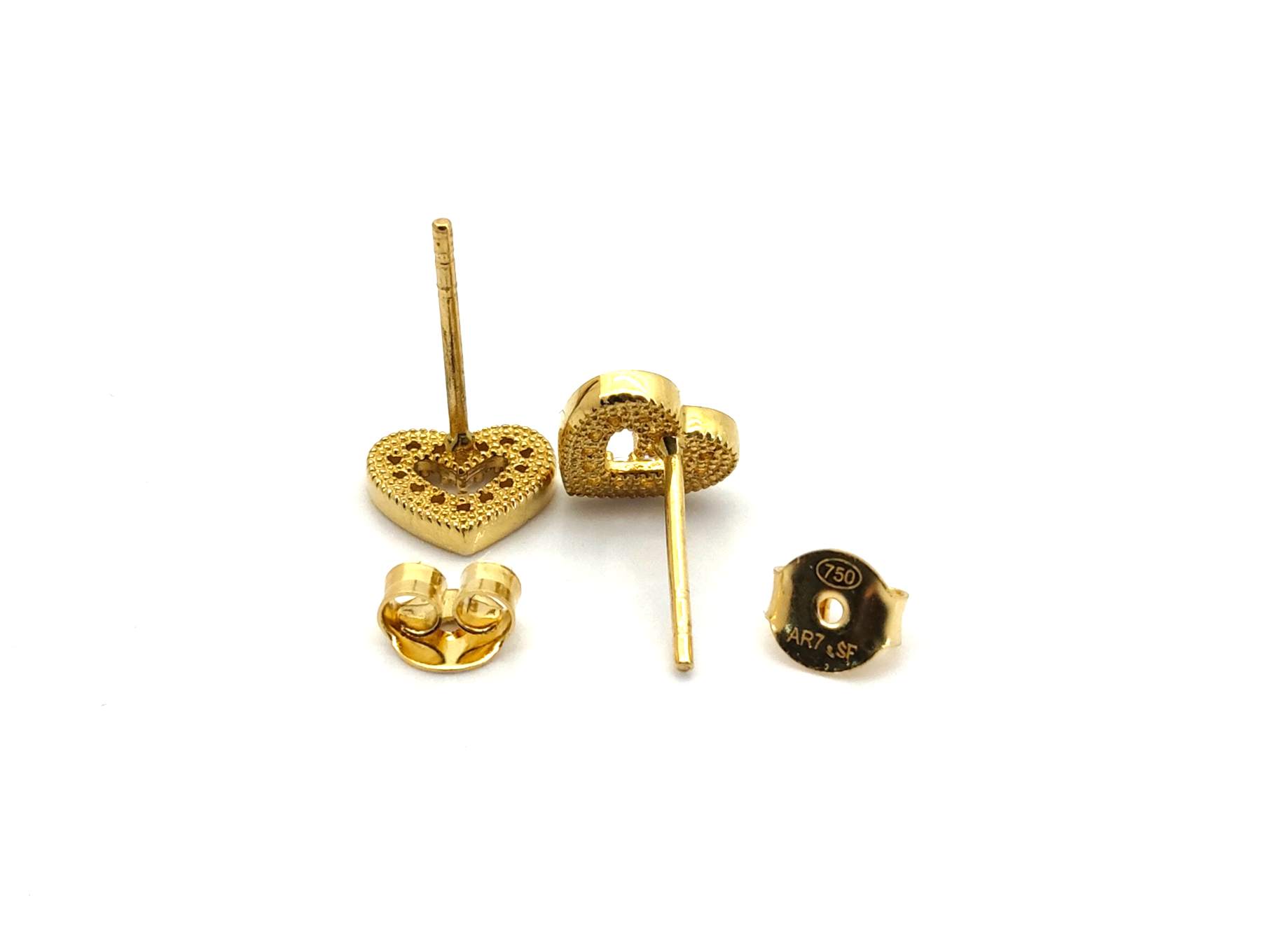 Pendientes Oro 18k Con Circonita - Imagen 3
