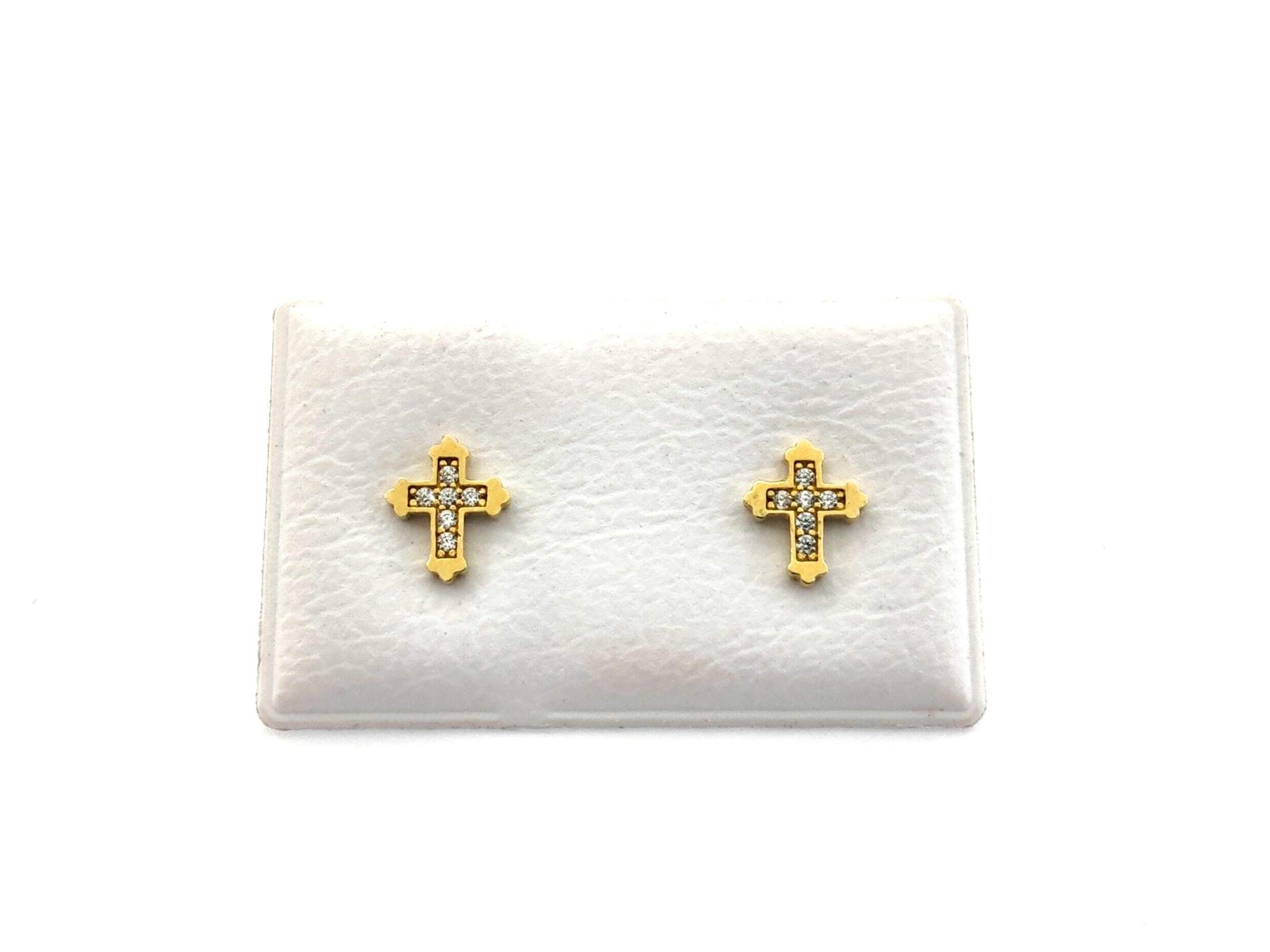 Pendientes Oro 18k Con Circonita