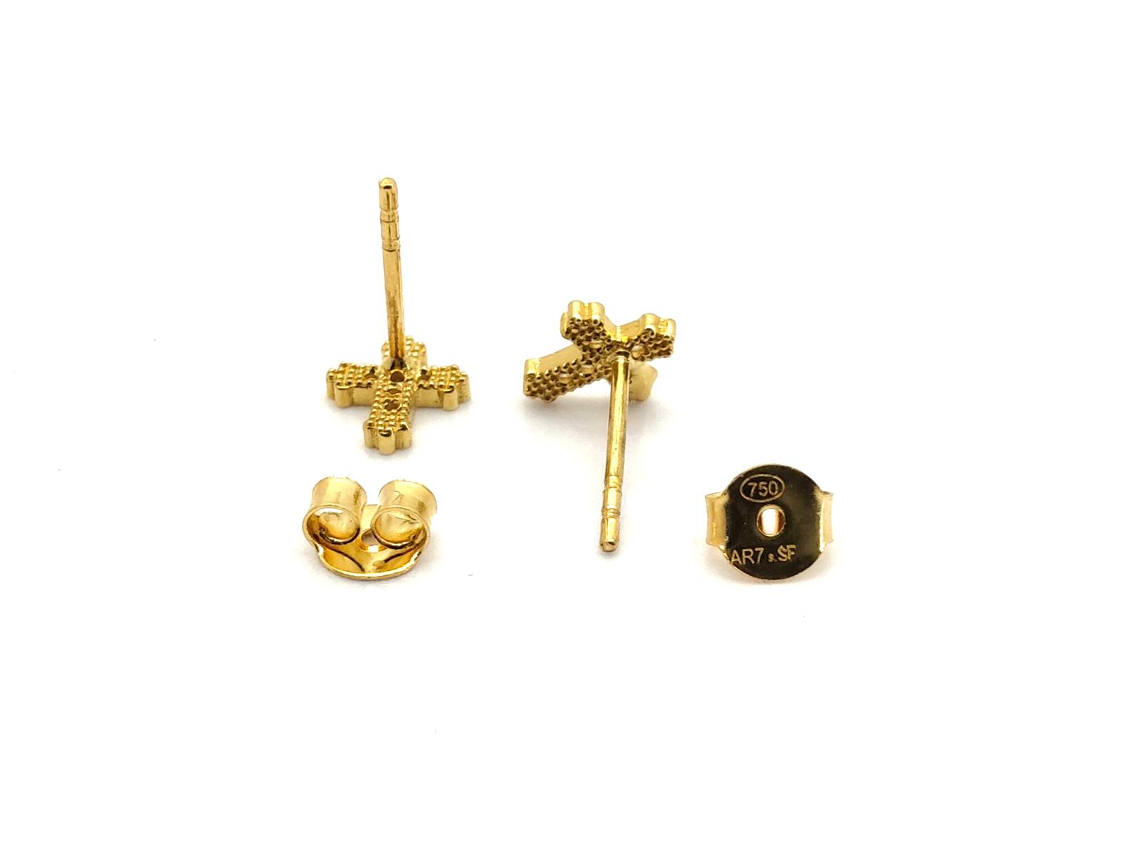 Pendientes Oro 18k Con Circonita - Imagen 3