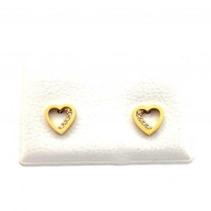 Pendientes Oro 18k Con Circonita