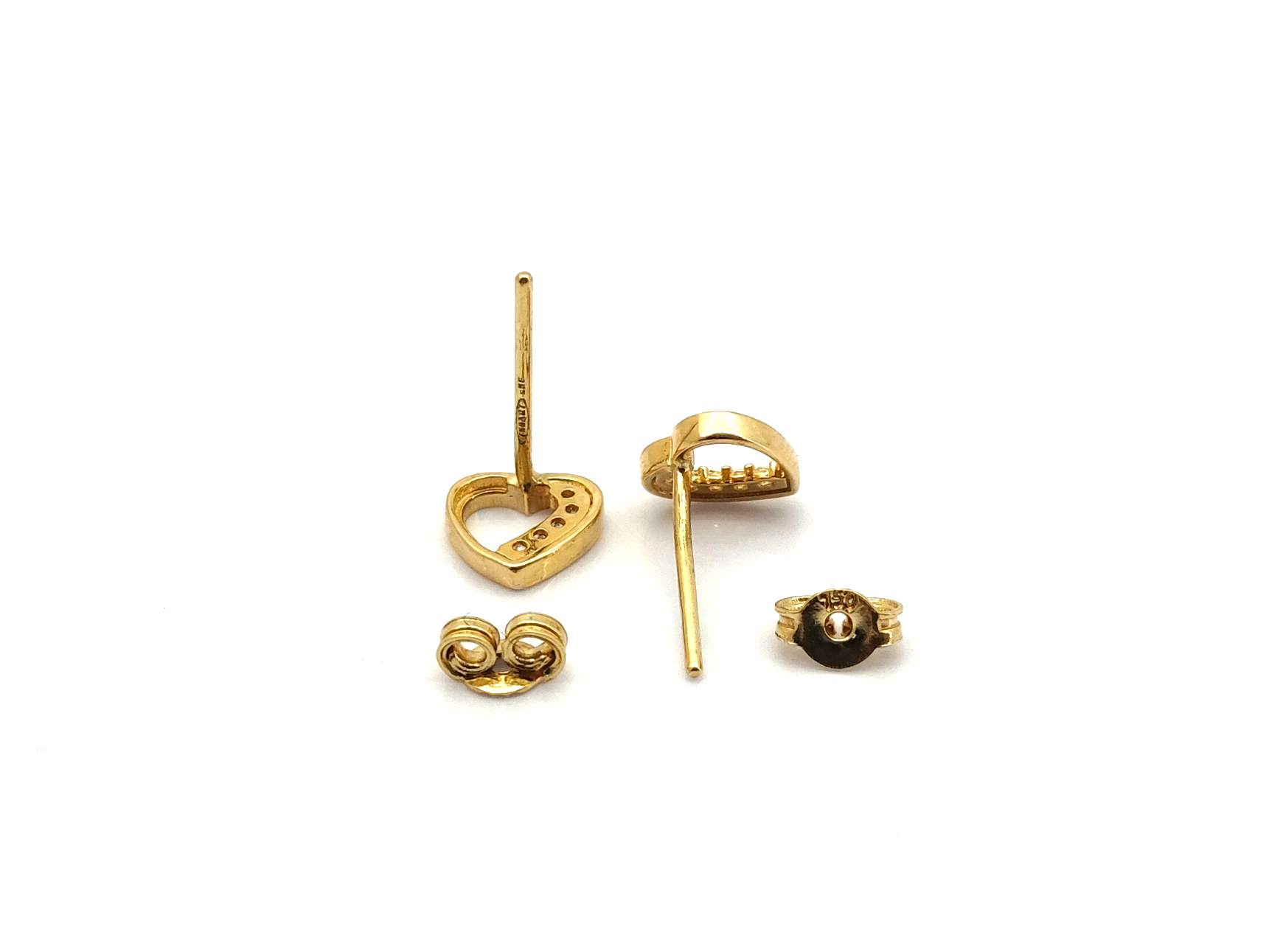 Pendientes Oro 18k Con Circonita - Imagen 3