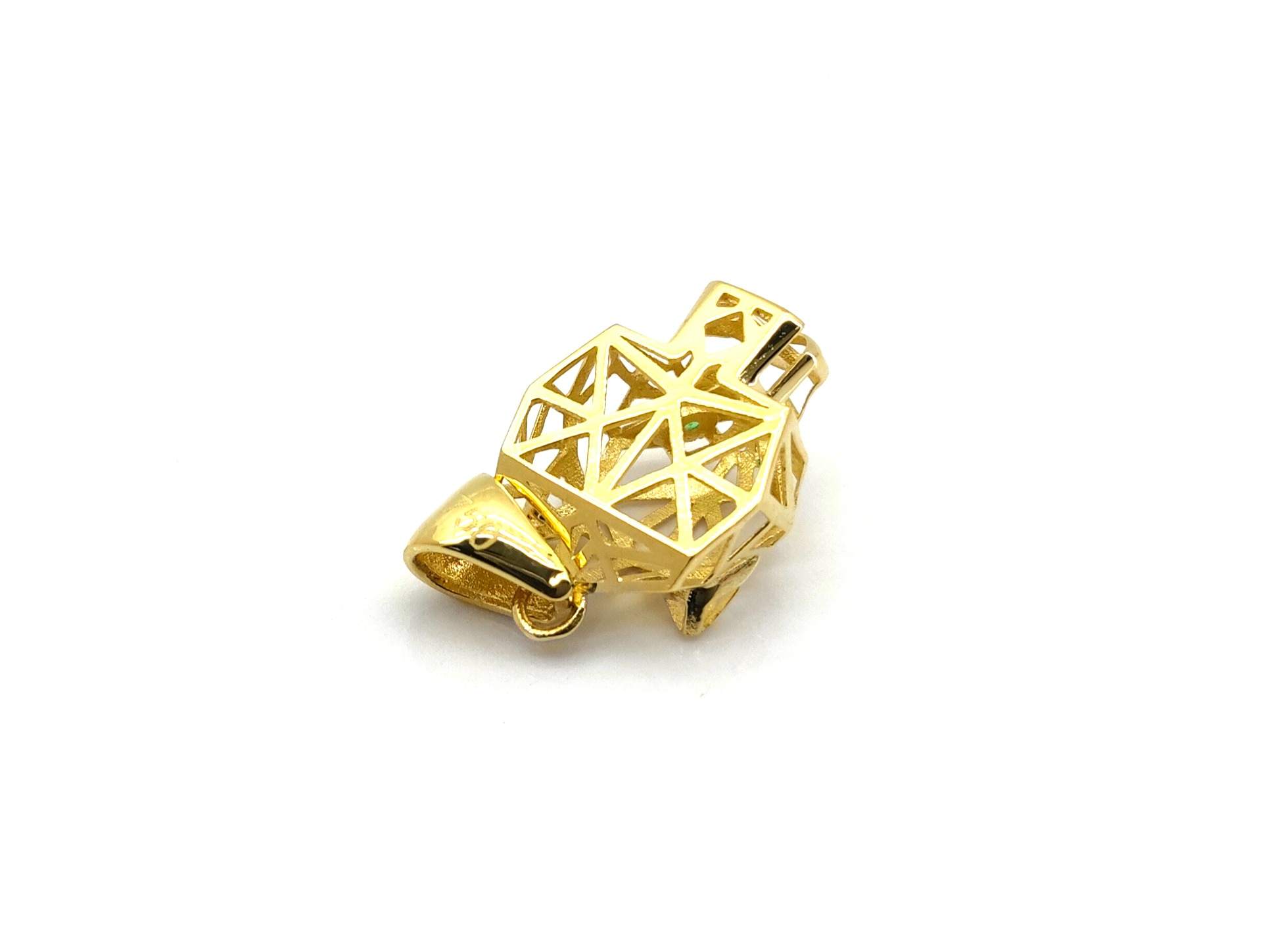 Colgante Oro 18k Con Esmeralda - Imagen 3