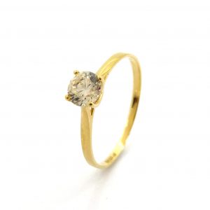 Sortija Oro 18k Con Circonita