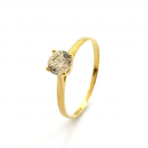 Sortija Oro 18k Con Circonita