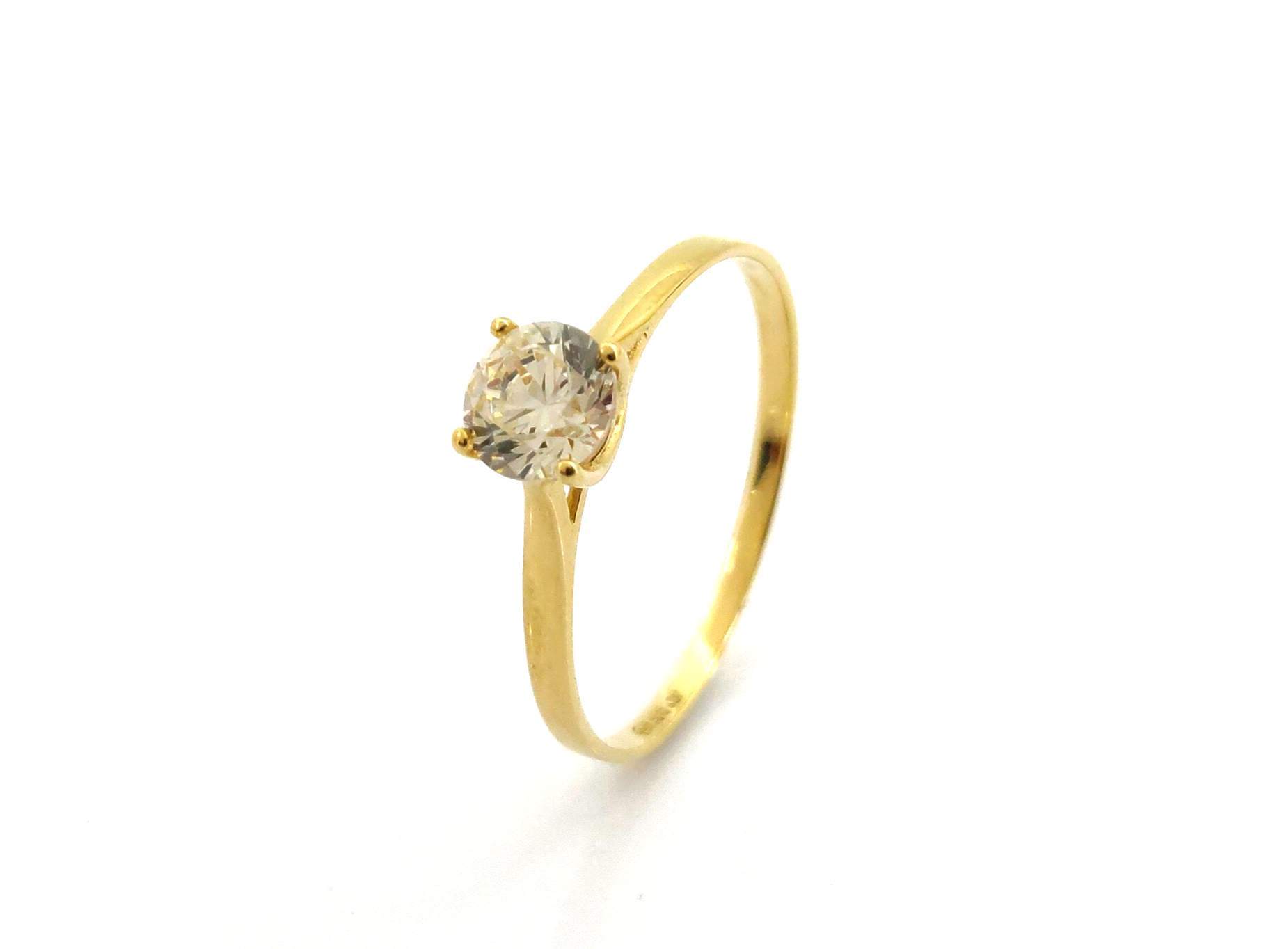 Sortija Oro 18k Con Circonita