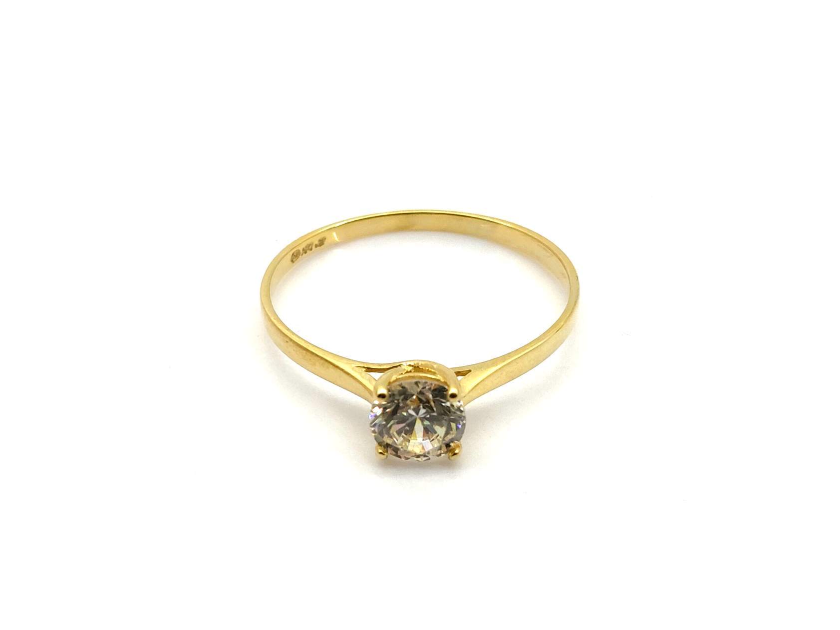 Sortija Oro 18k Con Circonita - Imagen 2