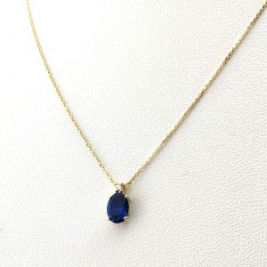 Gargantilla Oro 18k Con Circonita 22cm