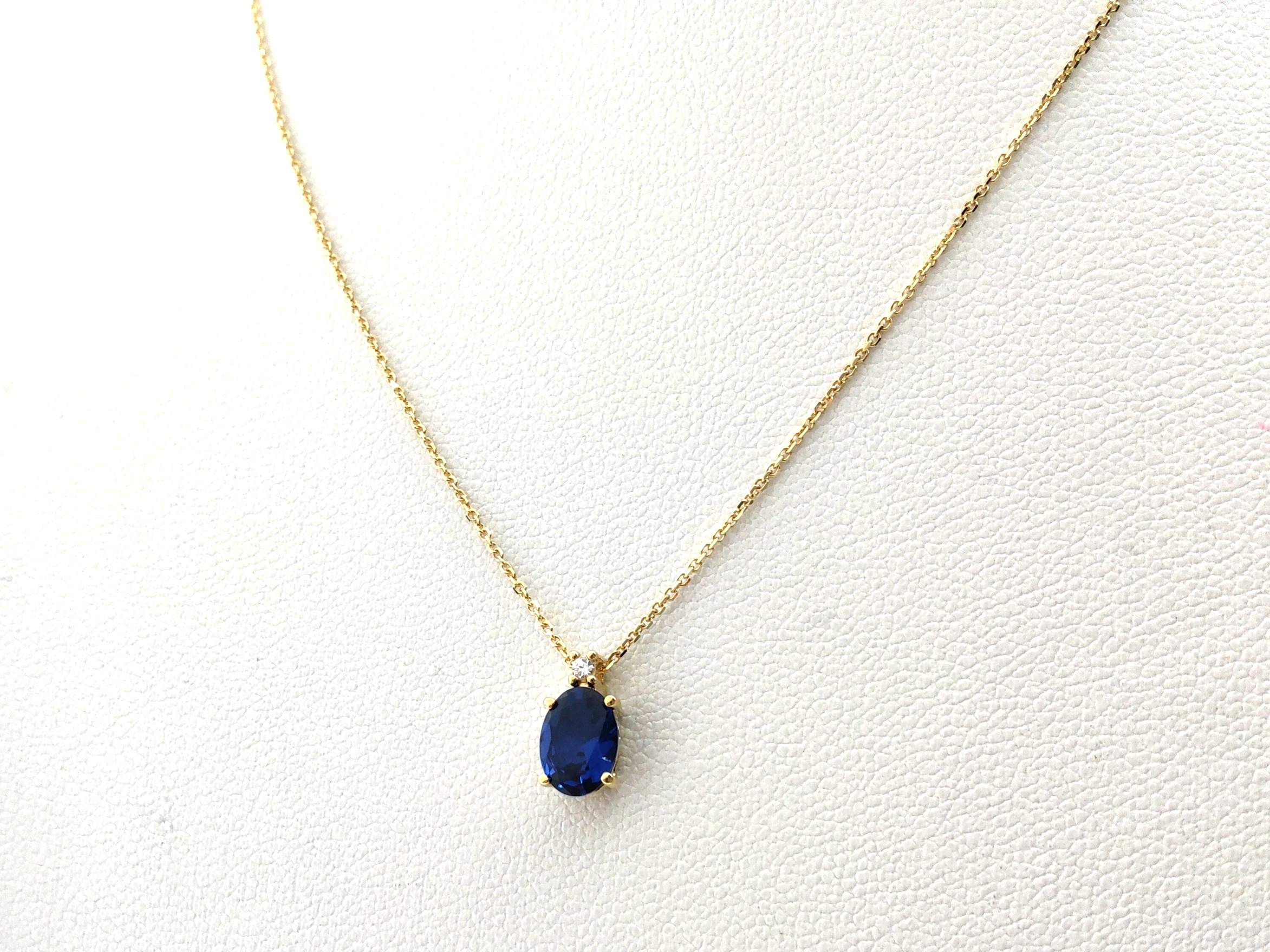 Gargantilla Oro 18k Con Circonita 22cm
