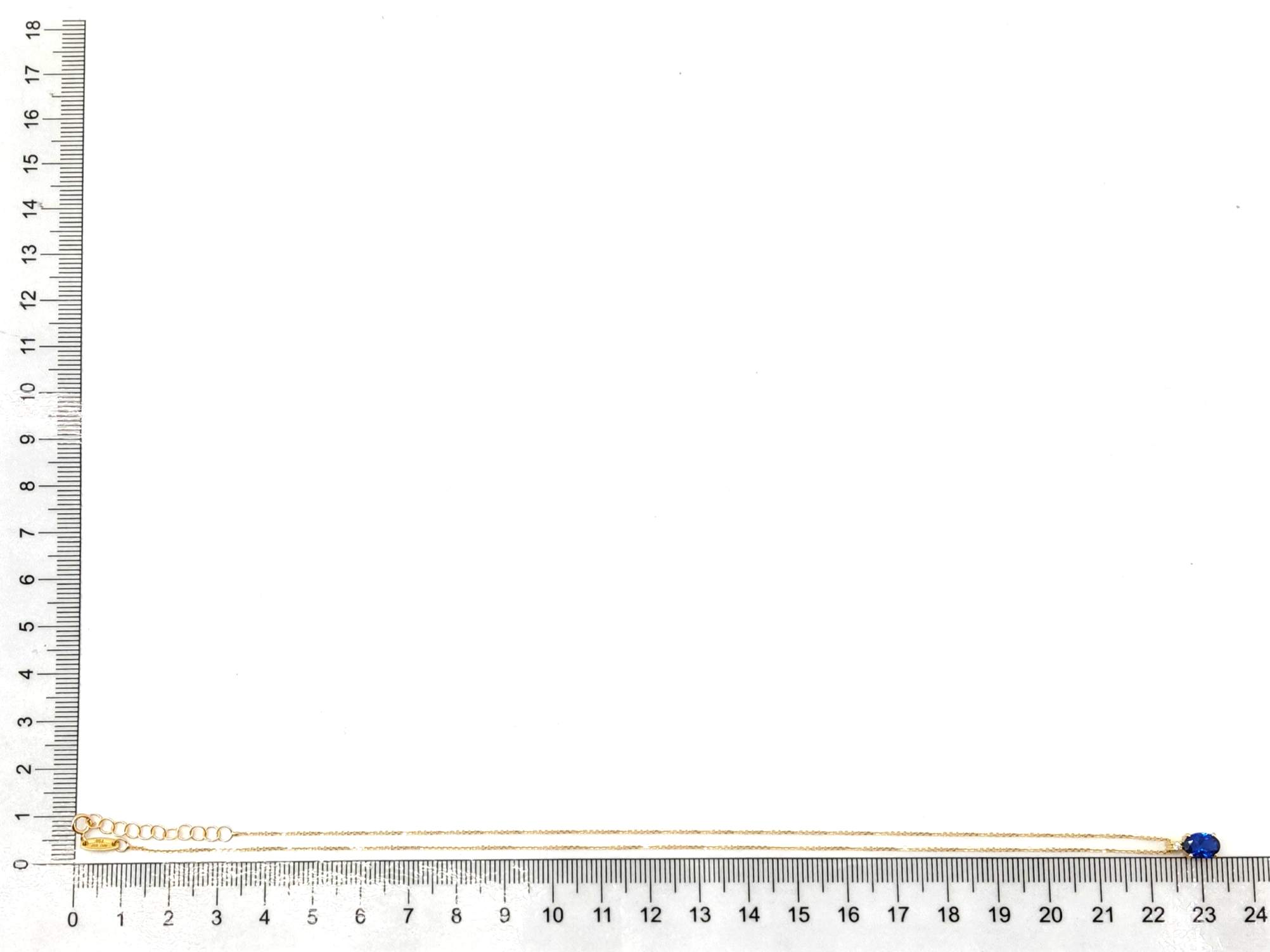 Gargantilla Oro 18k Con Circonita 22cm - Imagen 5