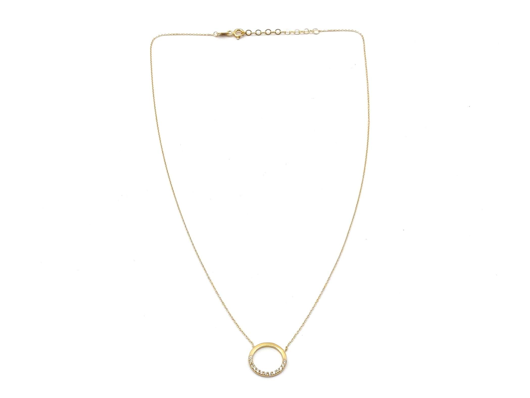 Gargantilla Oro 18k Con Circonita 22cm - Imagen 2