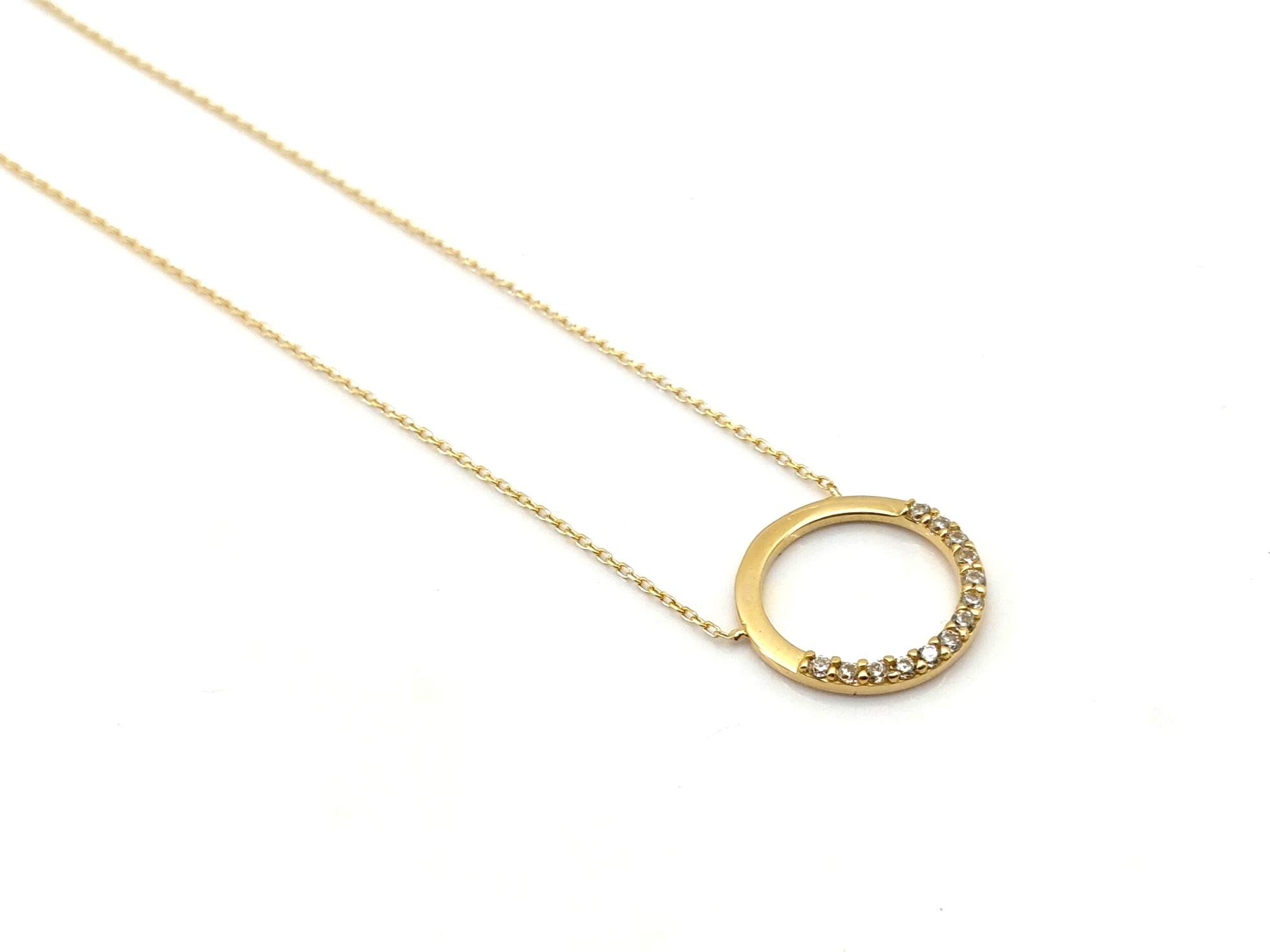 Gargantilla Oro 18k Con Circonita 22cm - Imagen 3