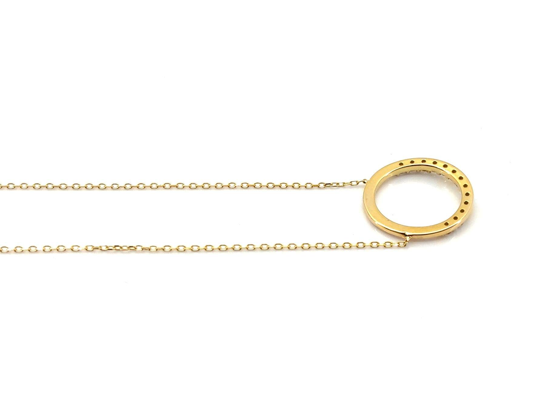 Gargantilla Oro 18k Con Circonita 22cm - Imagen 4