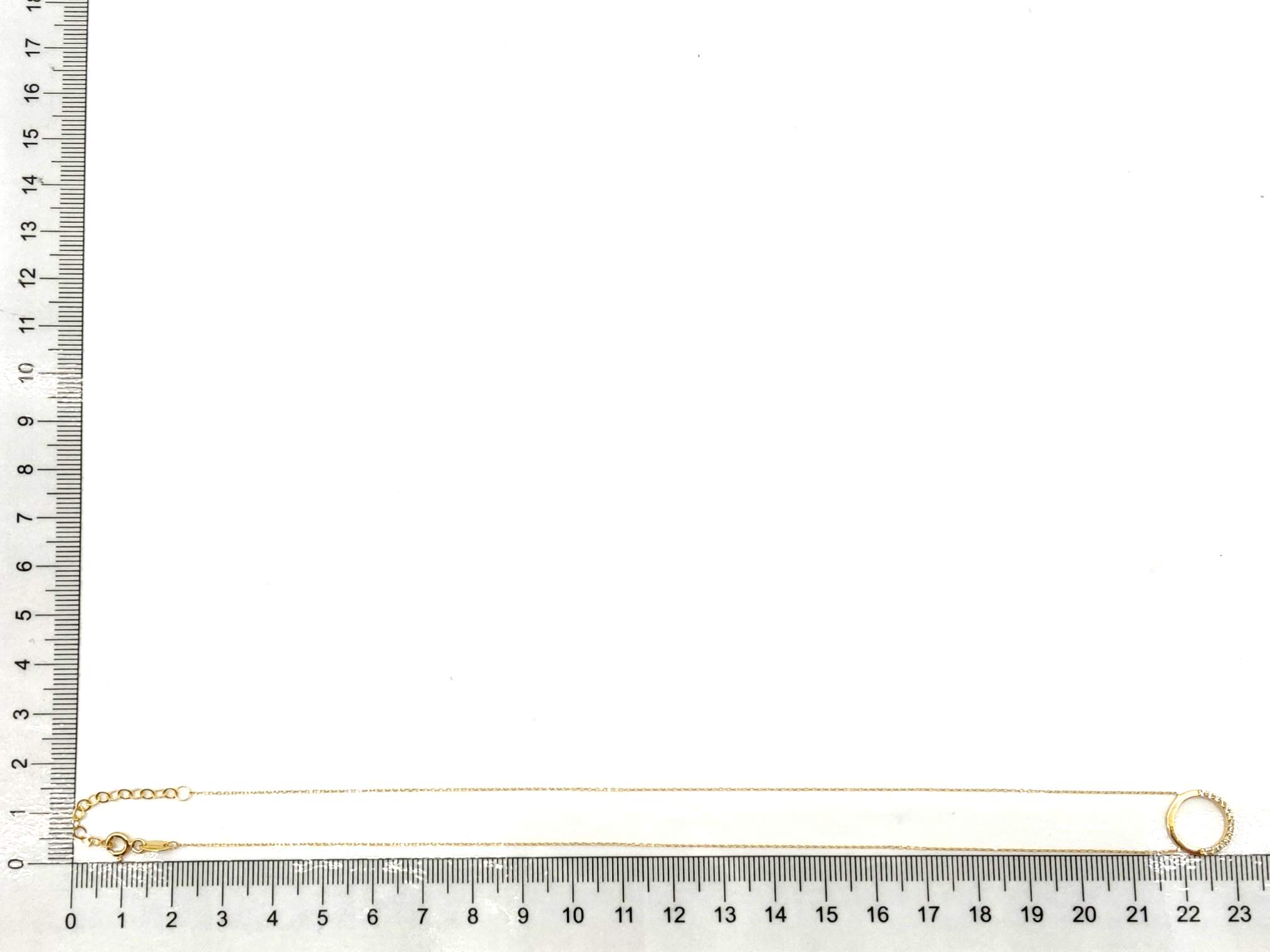 Gargantilla Oro 18k Con Circonita 22cm - Imagen 5