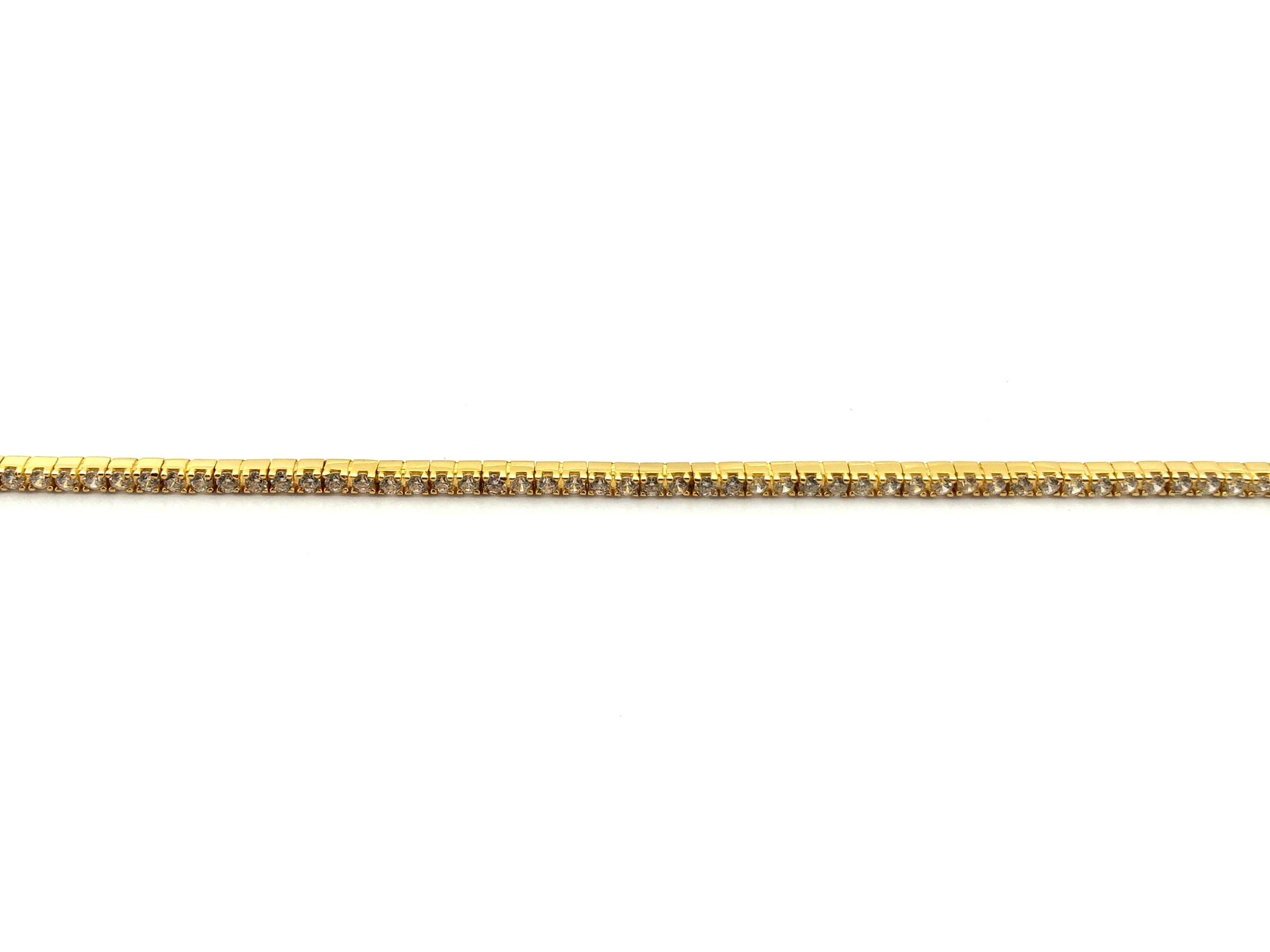 Pulsera Oro 18k Con Circonita - Imagen 3