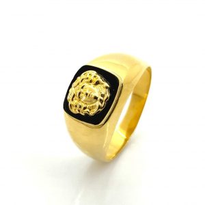 Sello Oro 18k Con Onix