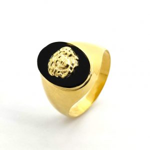 Sello Oro 18k Con Onix