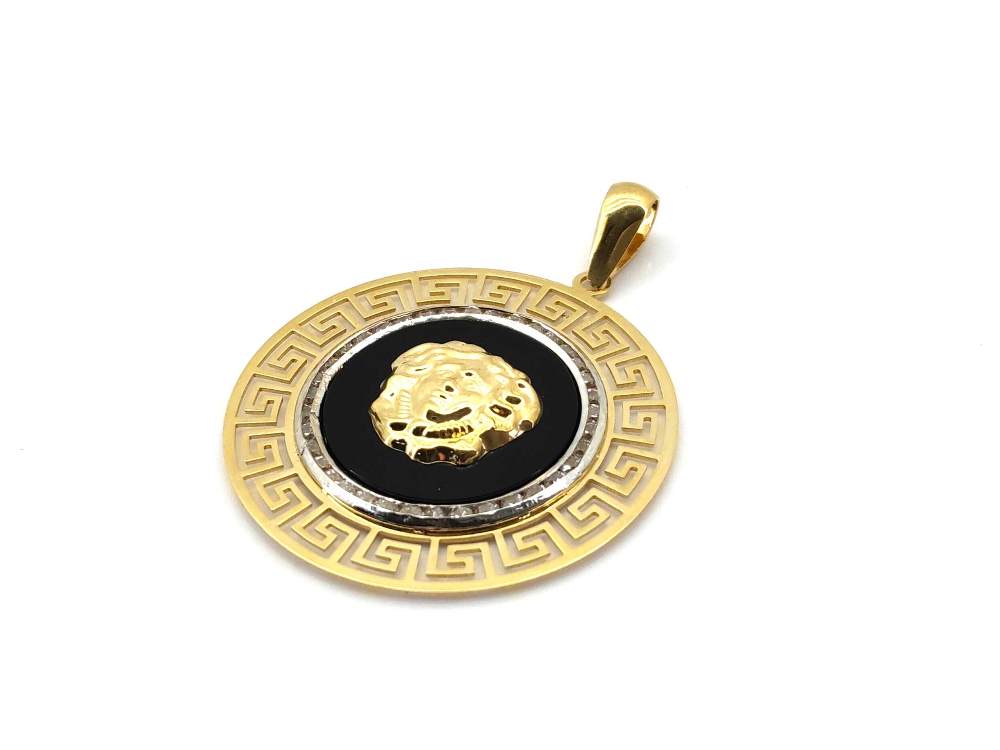 Colgante Oro 18k Con Circonita,Onix - Imagen 4