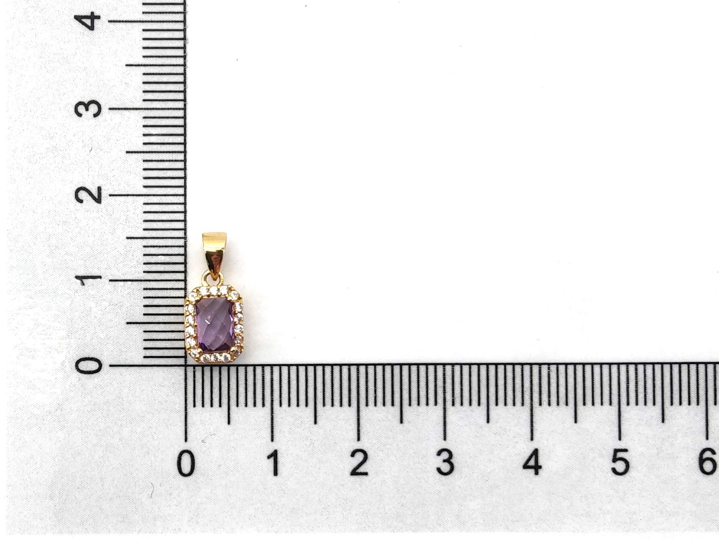 Colgante Oro 18k Con Circonita,Cuarzo - Imagen 5
