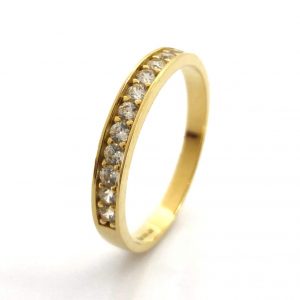 Anillo Oro 18k Con Circonita