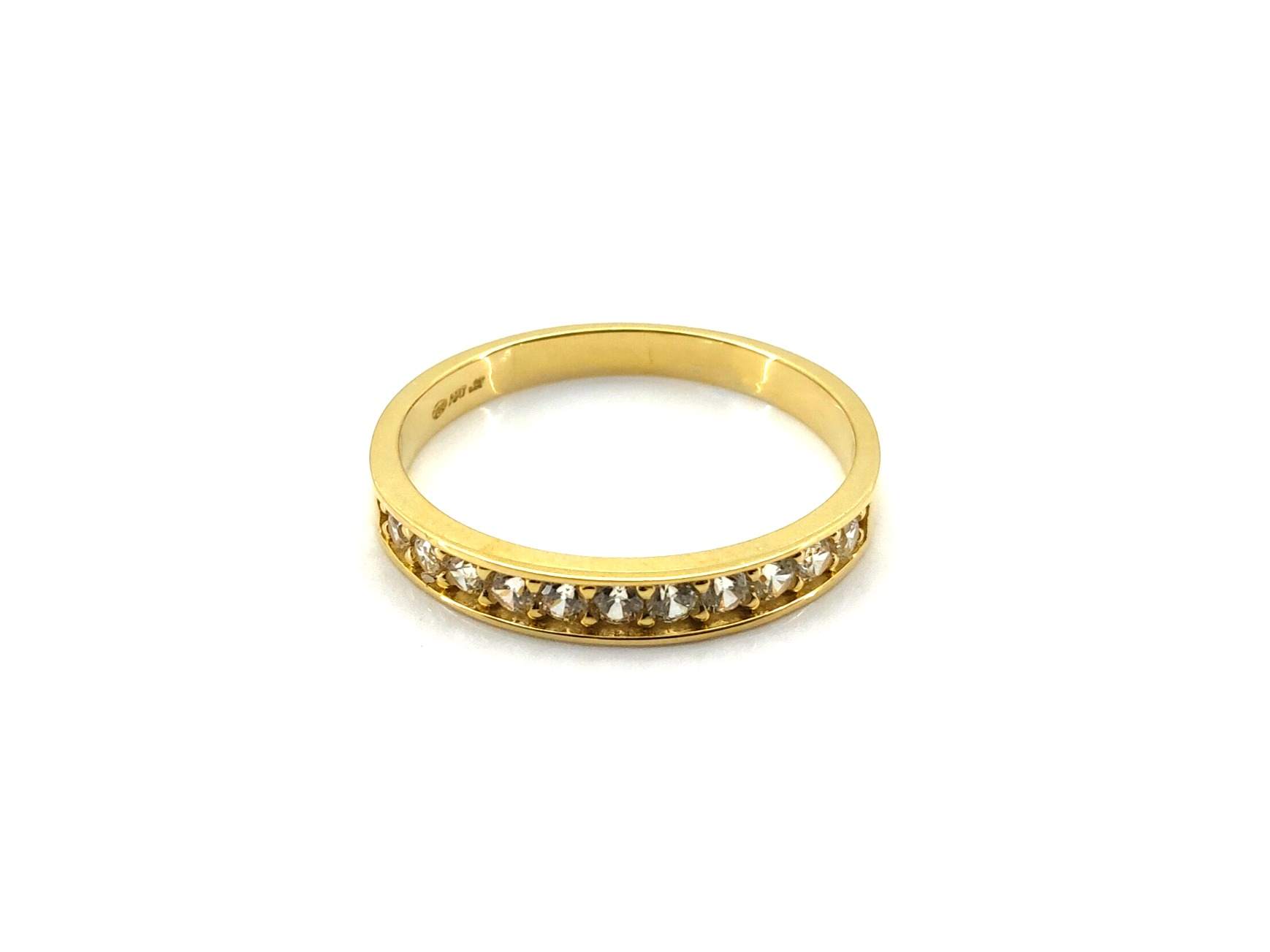 Anillo Oro 18k Con Circonita - Imagen 2