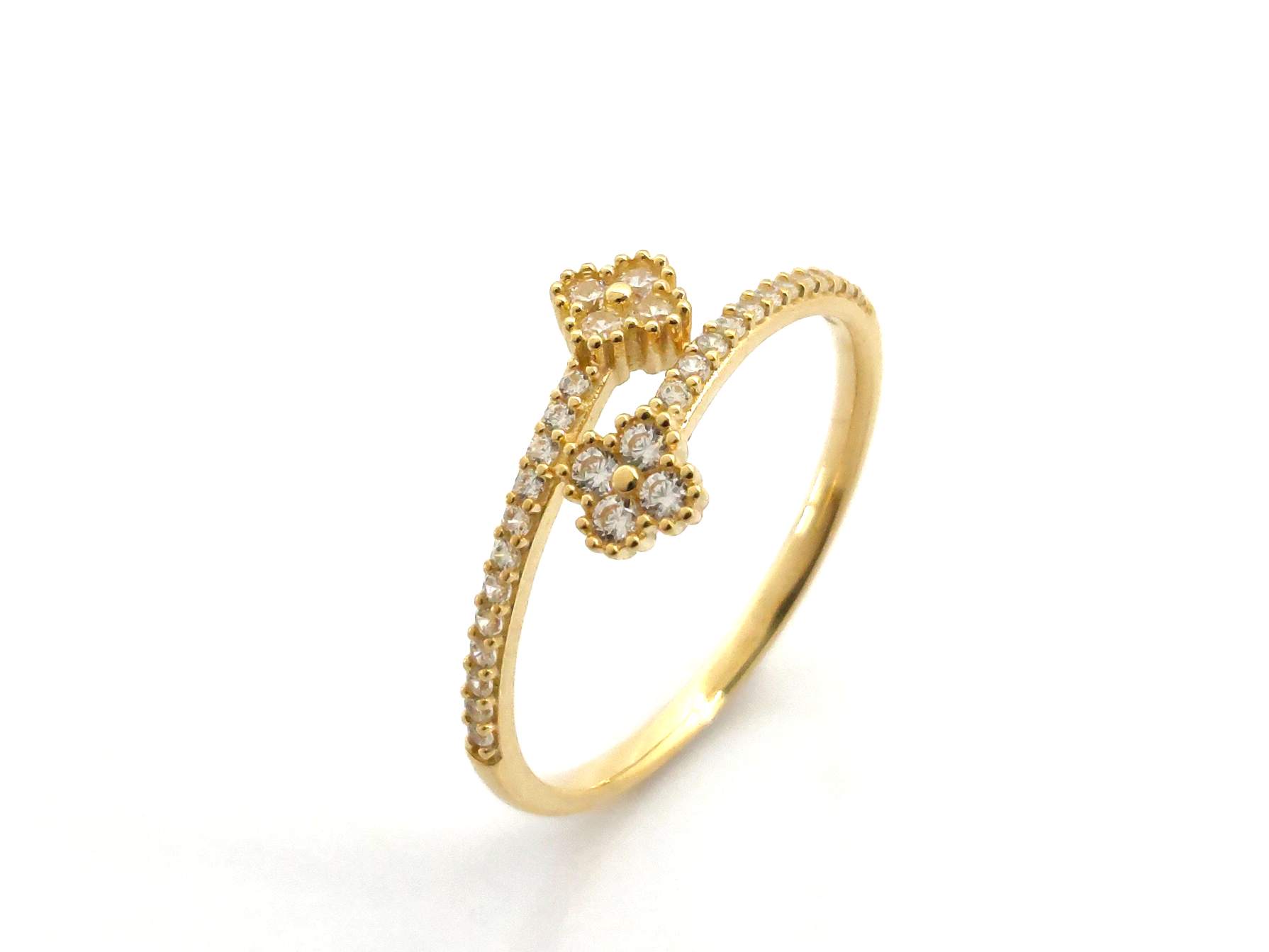 Anillo Oro 18k Con Circonita