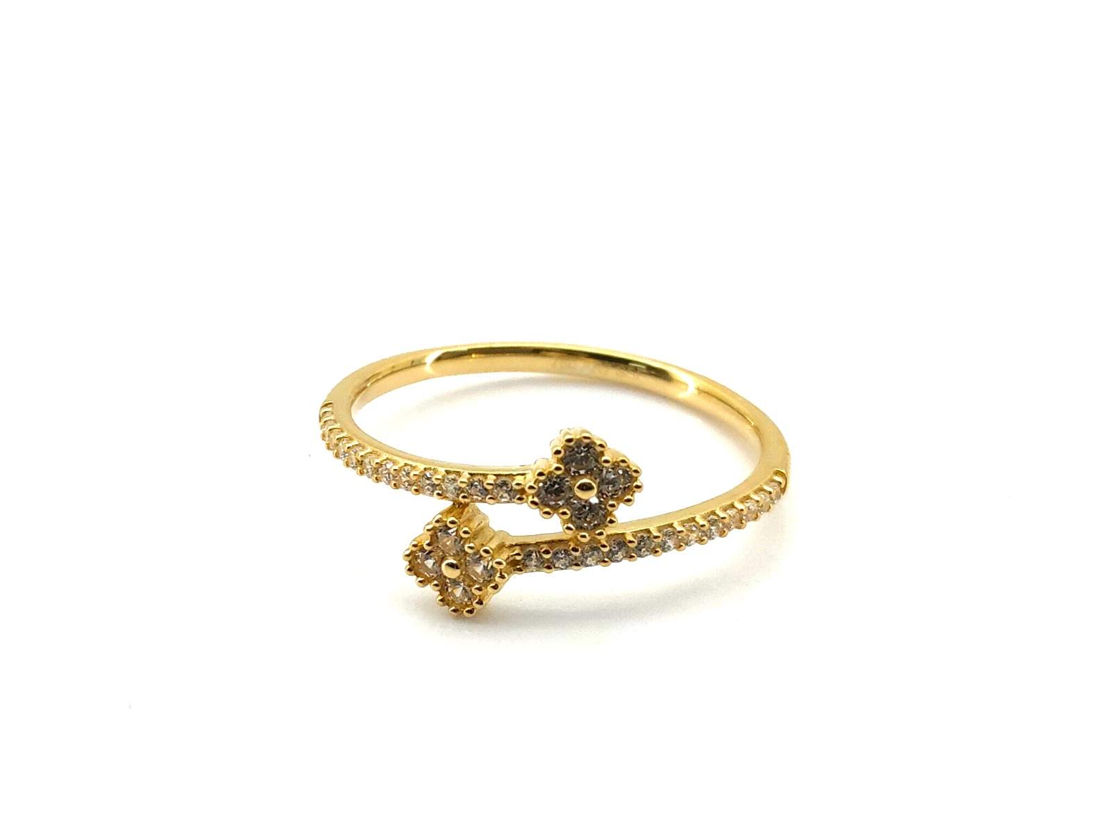 Anillo Oro 18k Con Circonita - Imagen 2