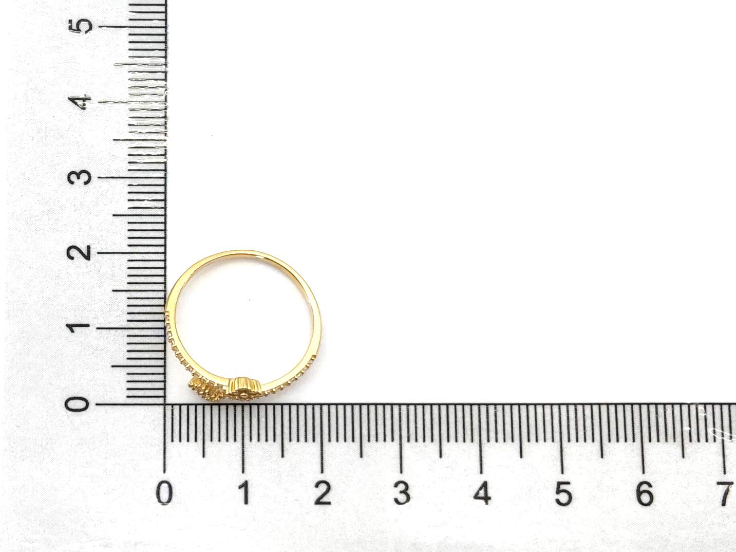 Anillo Oro 18k Con Circonita - Imagen 5
