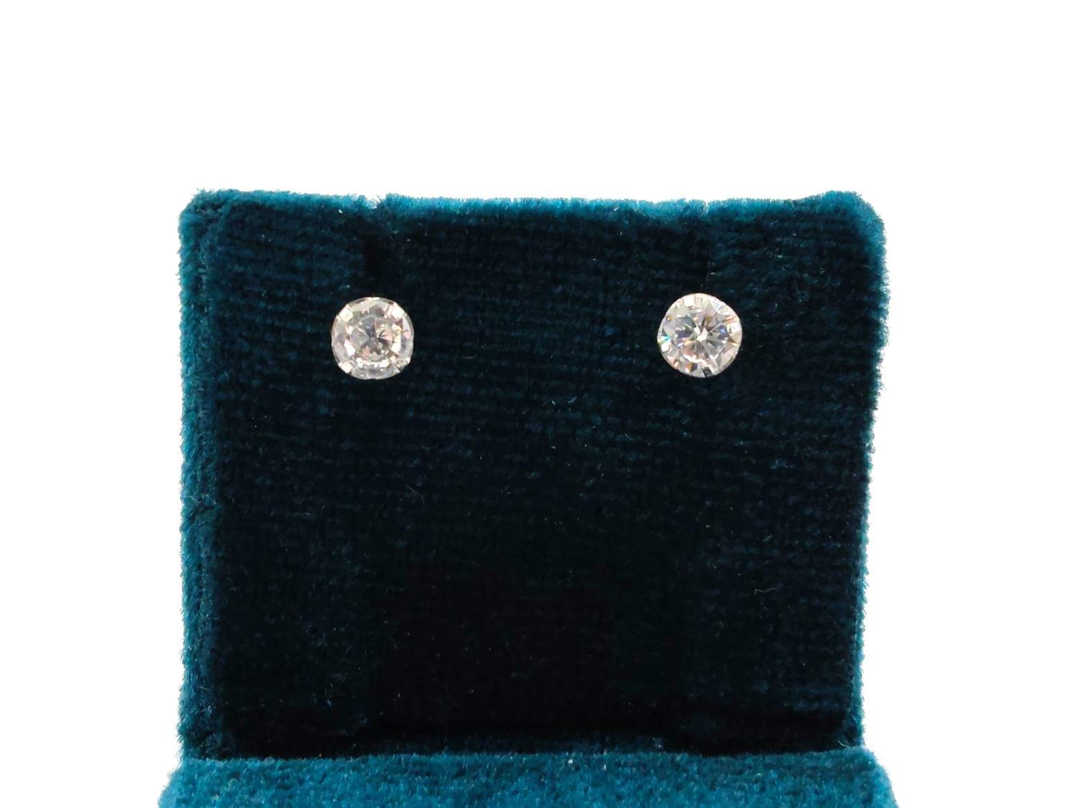 Pendientes Oro 18k Con Circonita