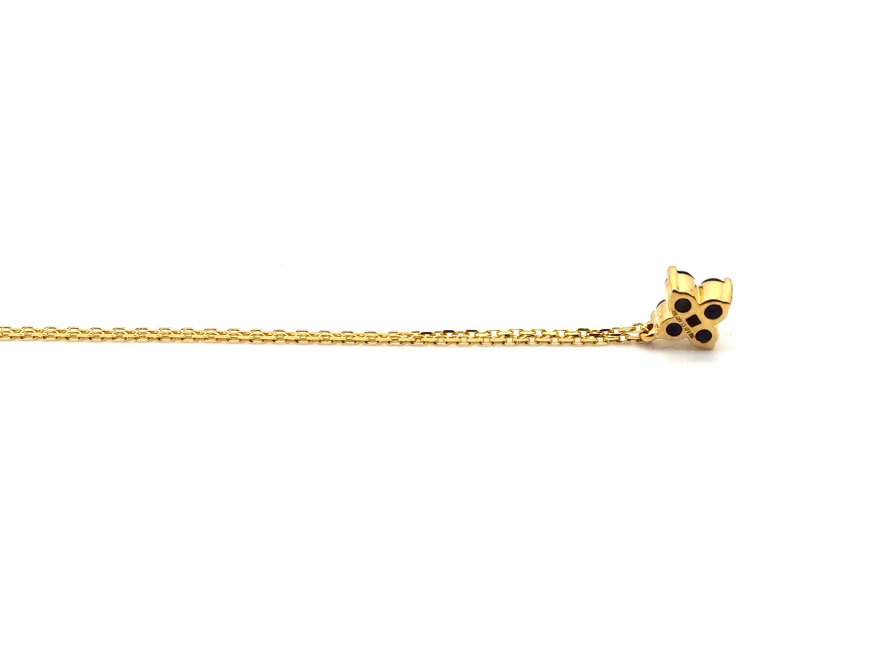 Gargantilla Oro 18k Con Diamante,Zafiro 20cm - Imagen 4