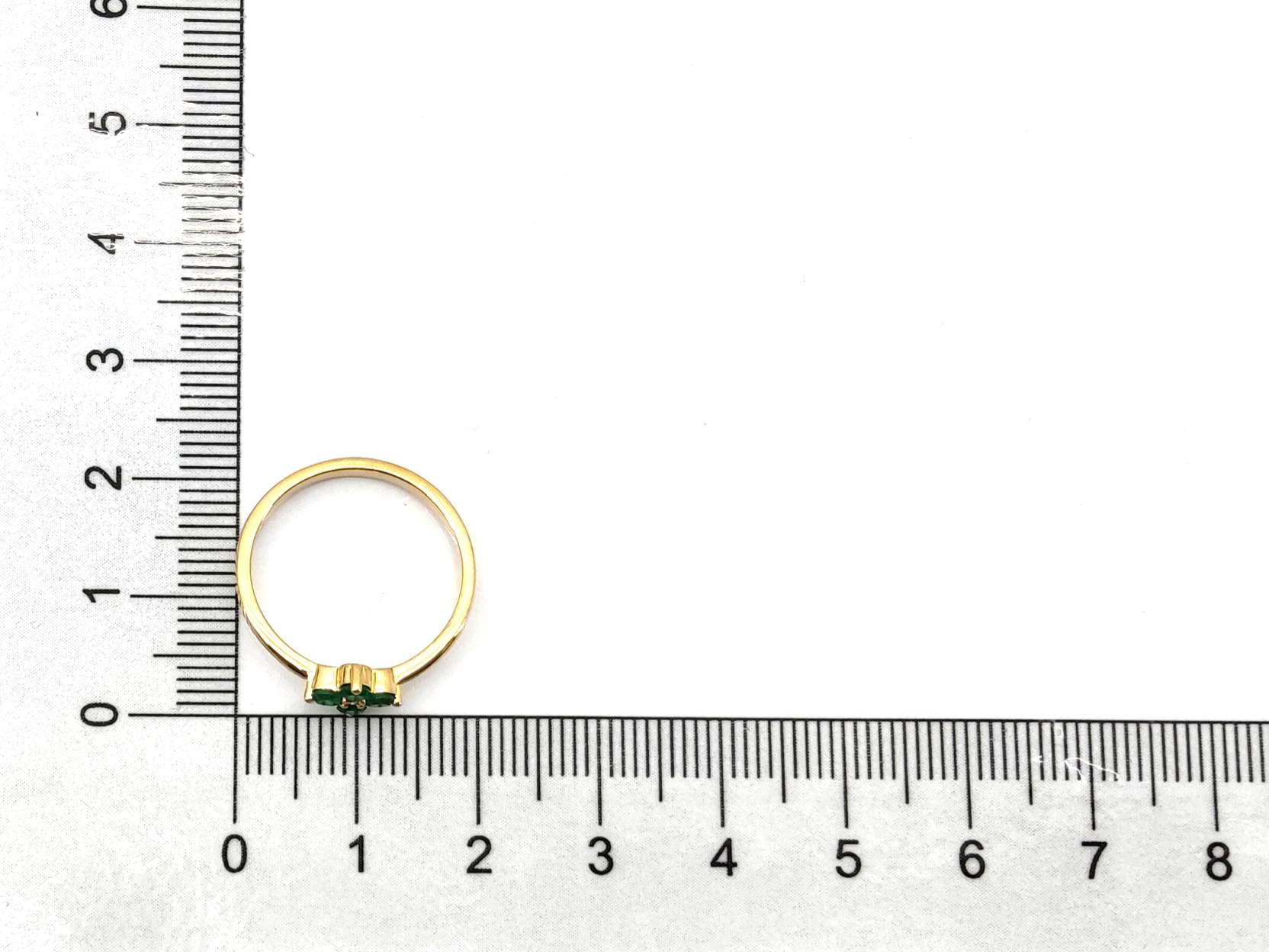 Anillo Oro 18k Con Diamante,Esmeralda - Imagen 5