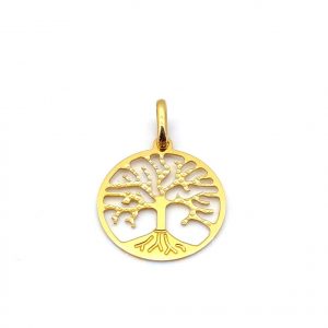 Colgante Oro 18k Con Circonita