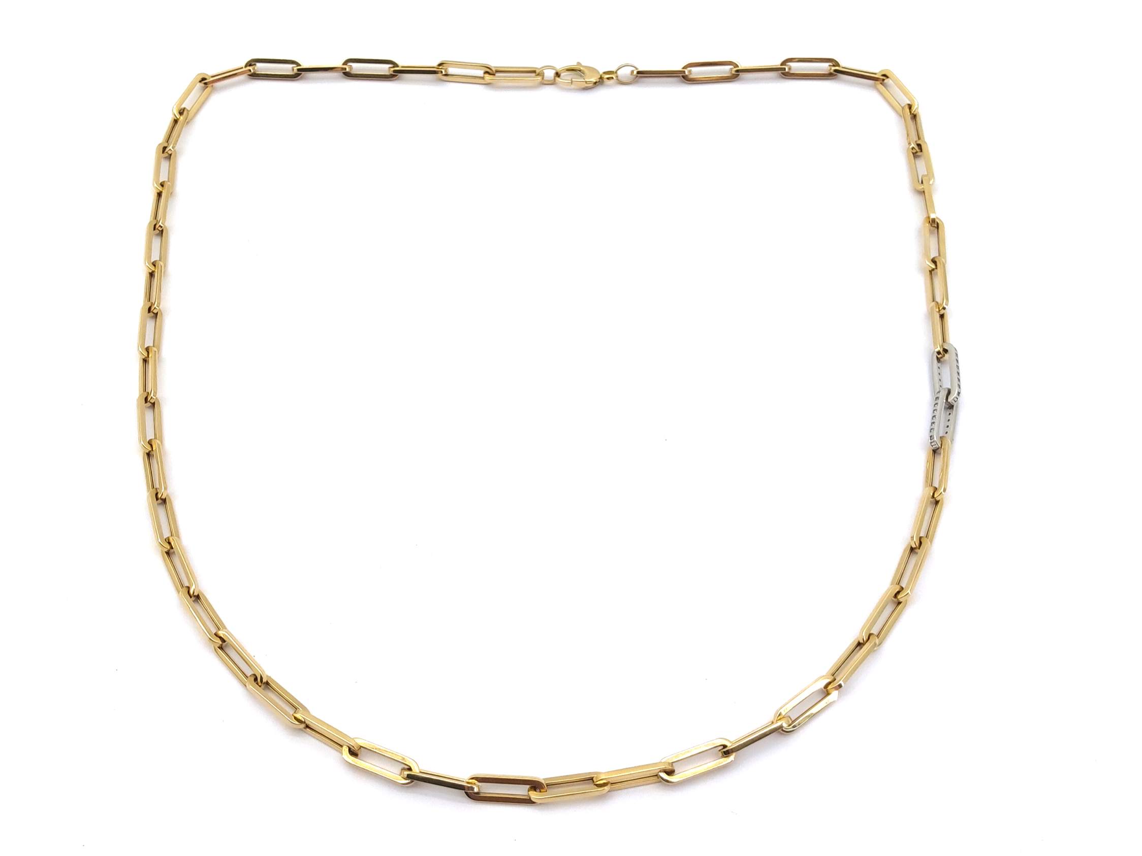 Cadena Oro 18k Con Circonita 30cm - Imagen 2