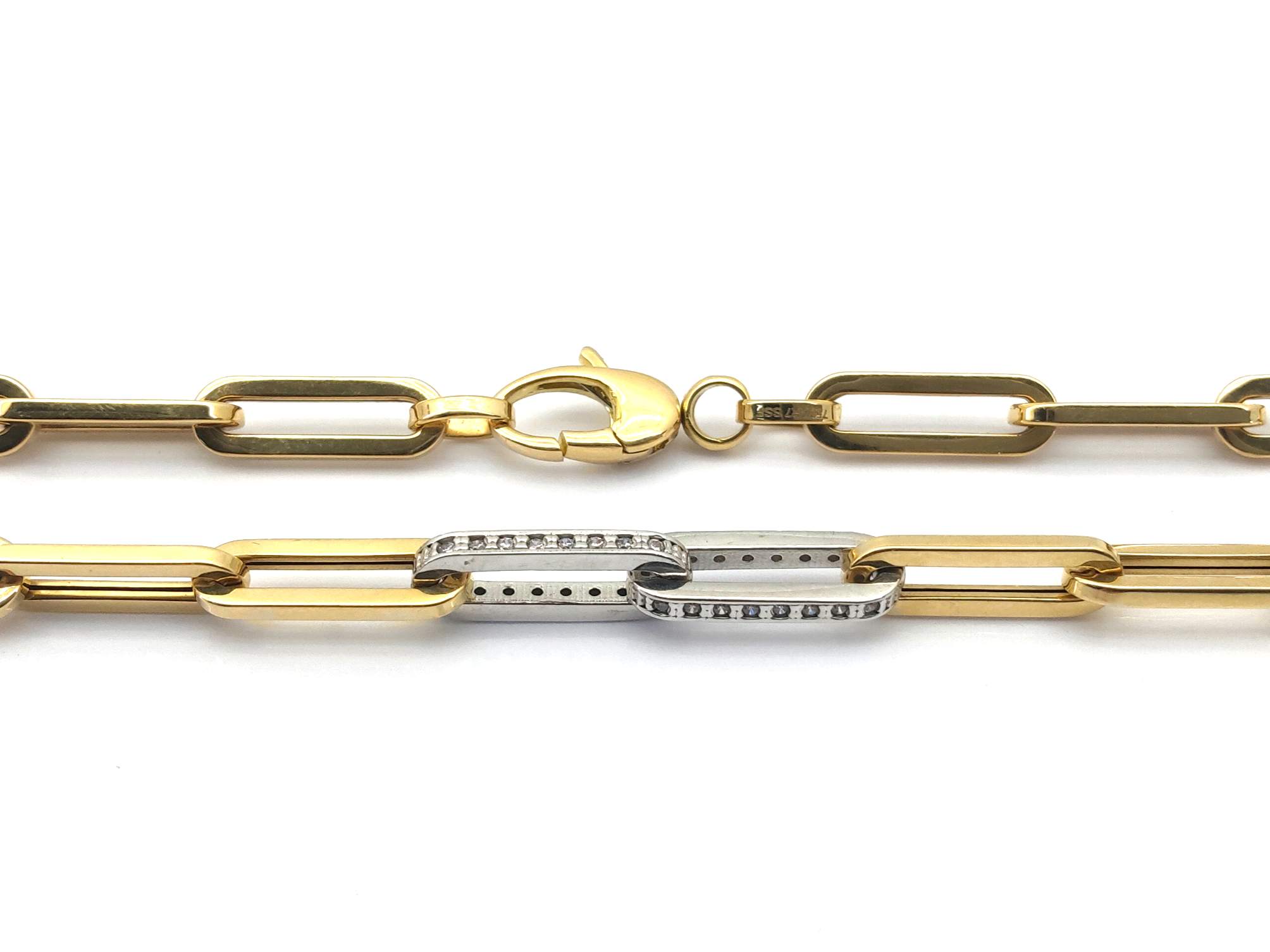 Cadena Oro 18k Con Circonita 30cm - Imagen 3