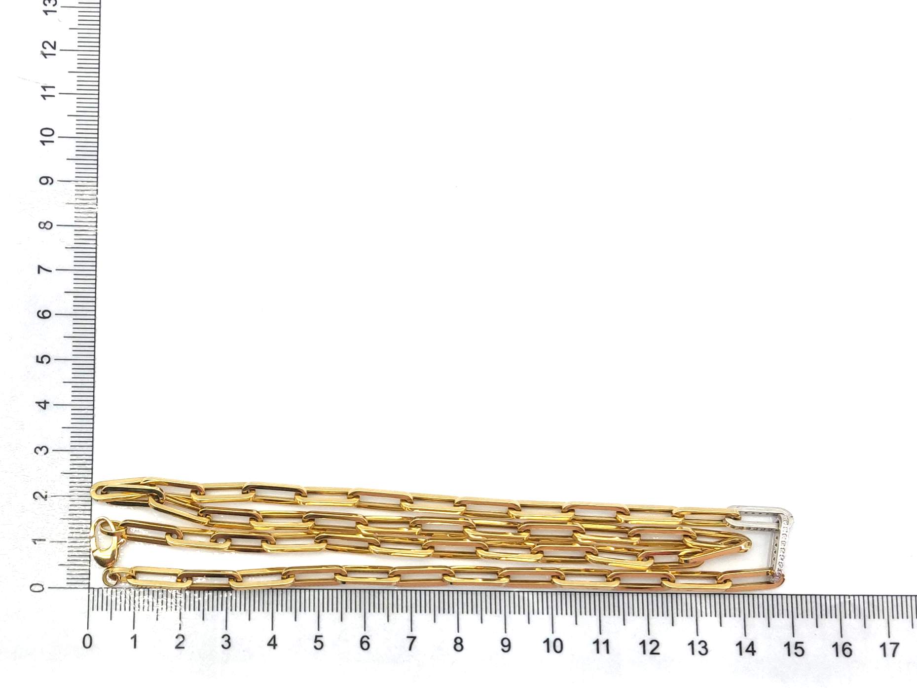 Cadena Oro 18k Con Circonita 30cm - Imagen 5