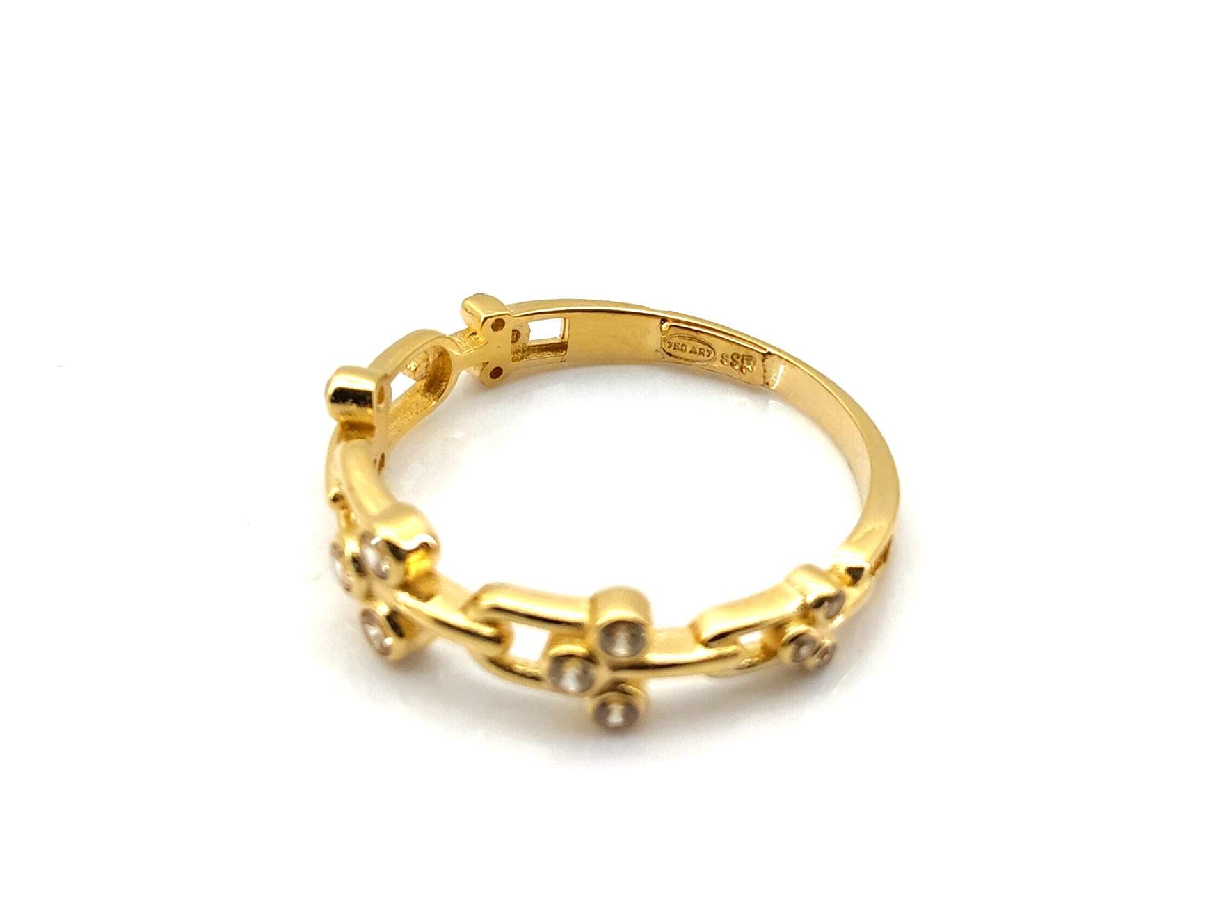 Sortija Oro 18k Con Circonita - Imagen 3
