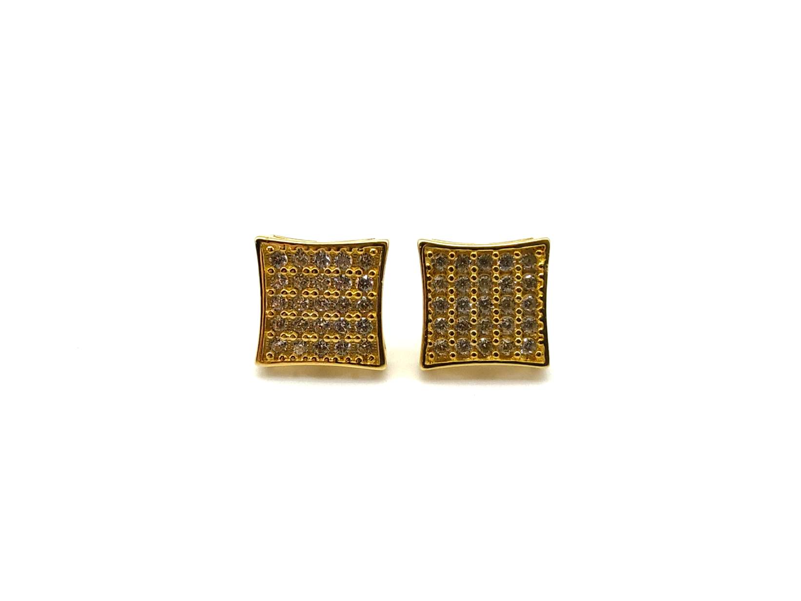 Pendientes Oro 18k Con Circonita