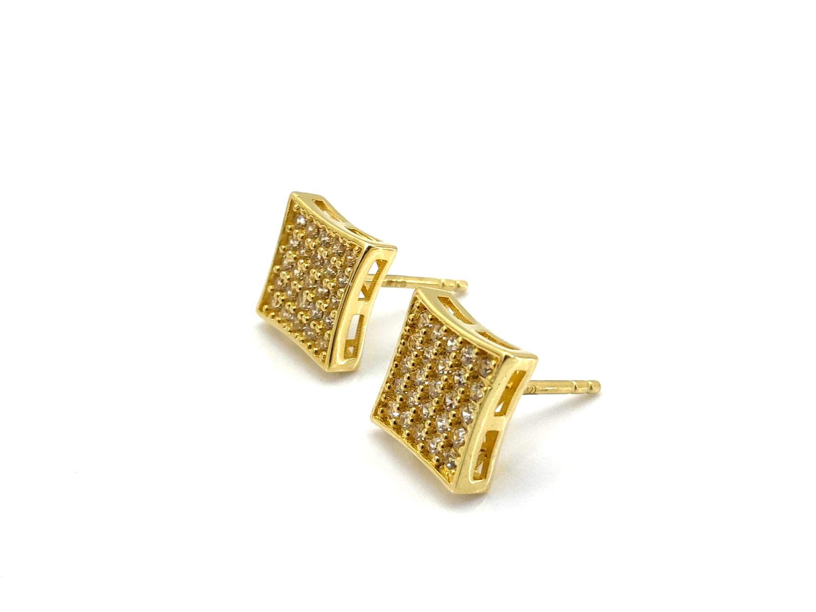 Pendientes Oro 18k Con Circonita - Imagen 2