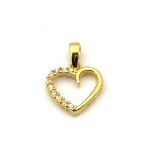 Colgante Oro 18k Con Circonita
