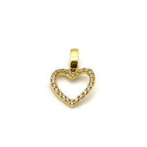 Colgante Oro 18k Con Circonita