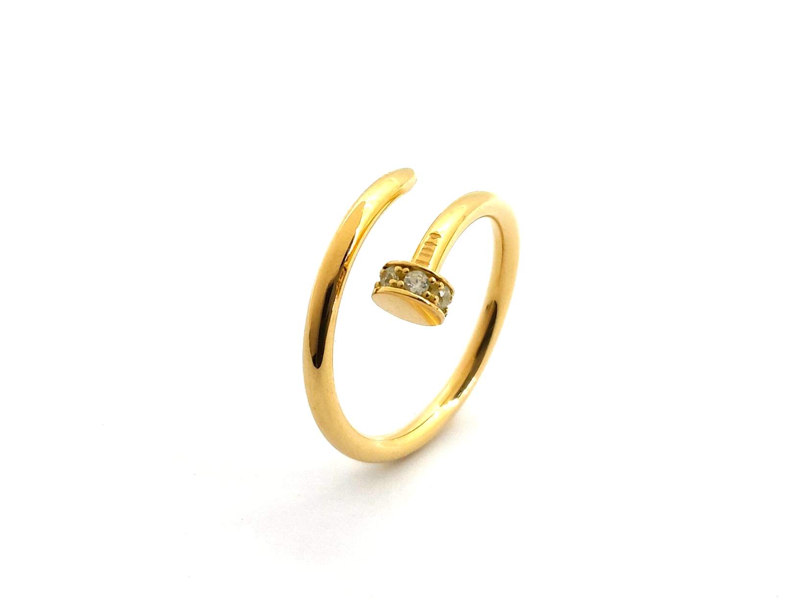 Anillo Oro 18k Con Circonita