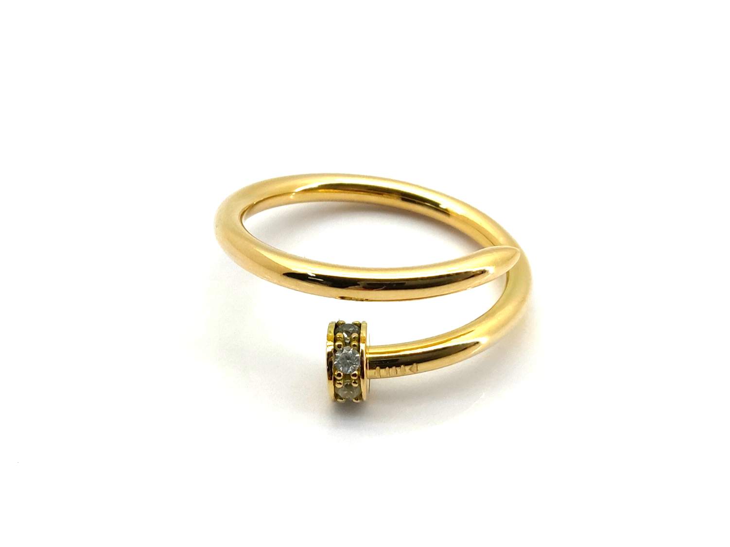 Anillo Oro 18k Con Circonita - Imagen 2