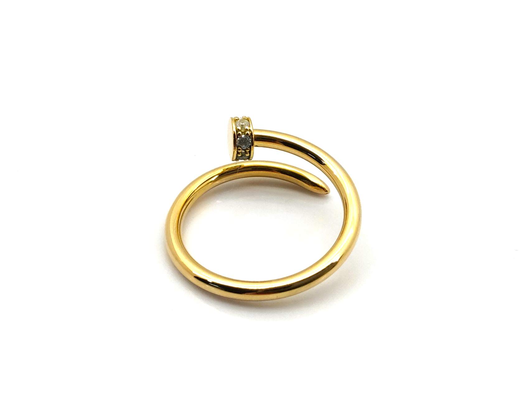 Anillo Oro 18k Con Circonita - Imagen 4