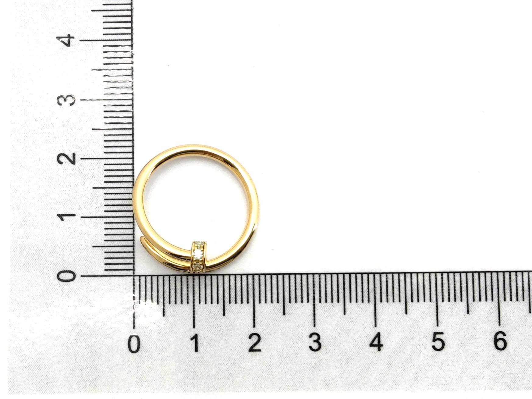 Anillo Oro 18k Con Circonita - Imagen 5