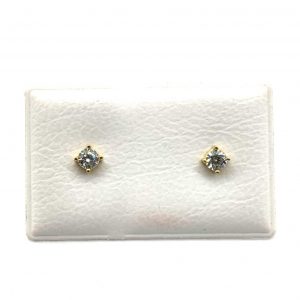 Pendientes Oro 18k Con Circonita