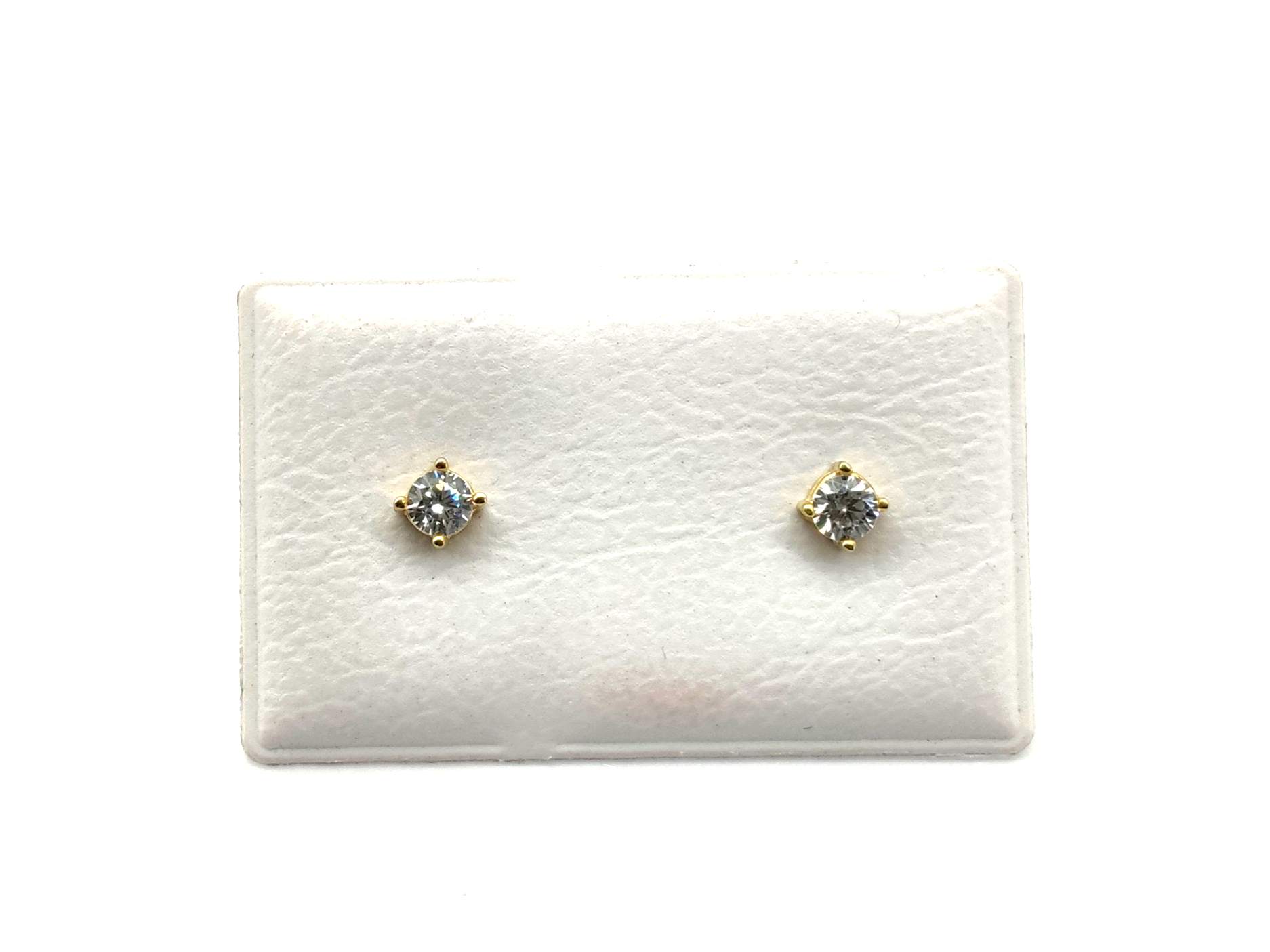 Pendientes Oro 18k Con Circonita
