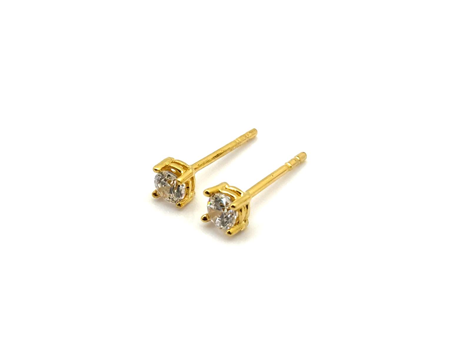 Pendientes Oro 18k Con Circonita - Imagen 2