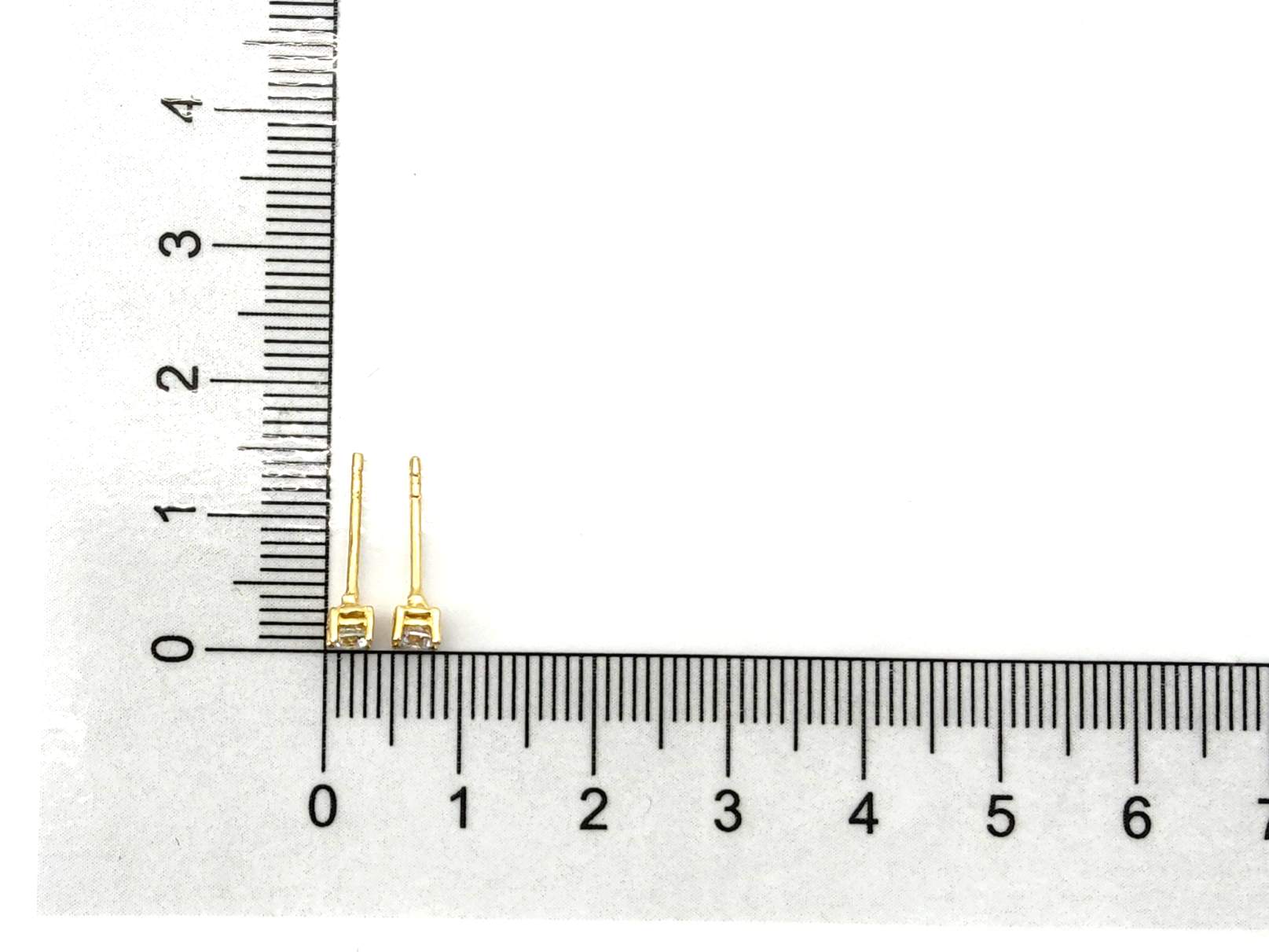 Pendientes Oro 18k Con Circonita - Imagen 4